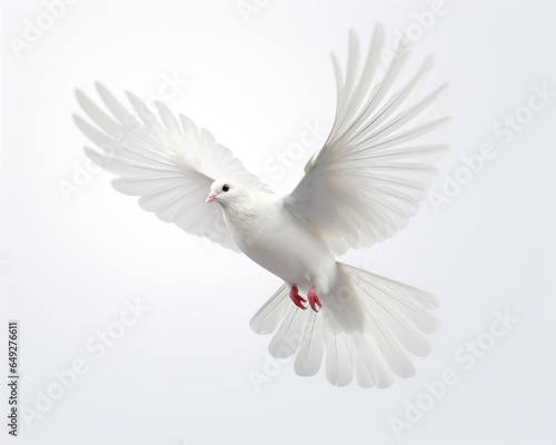 white dove in flight © Suchart