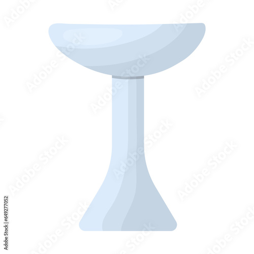sink or washbasin for the bathroom. vector illustration