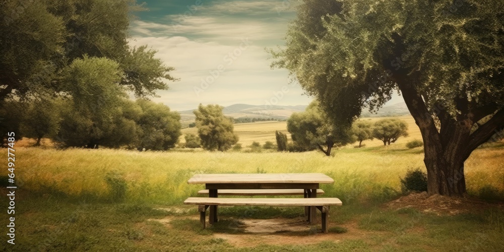 tables in park