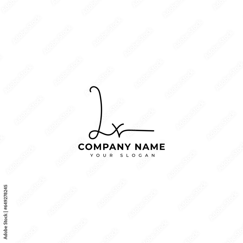 Lx Initial signature logo vector design Lx Initial signature logo vector design