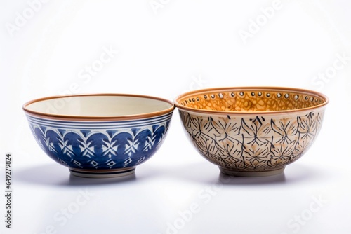 bowls with ornaments