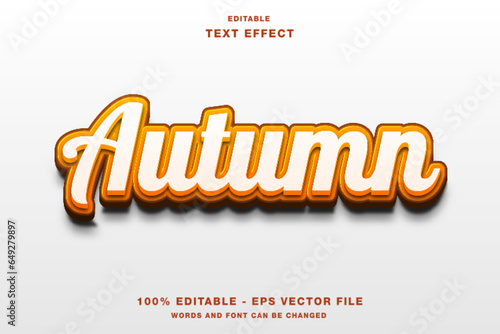 Autumn Editable Text Effect