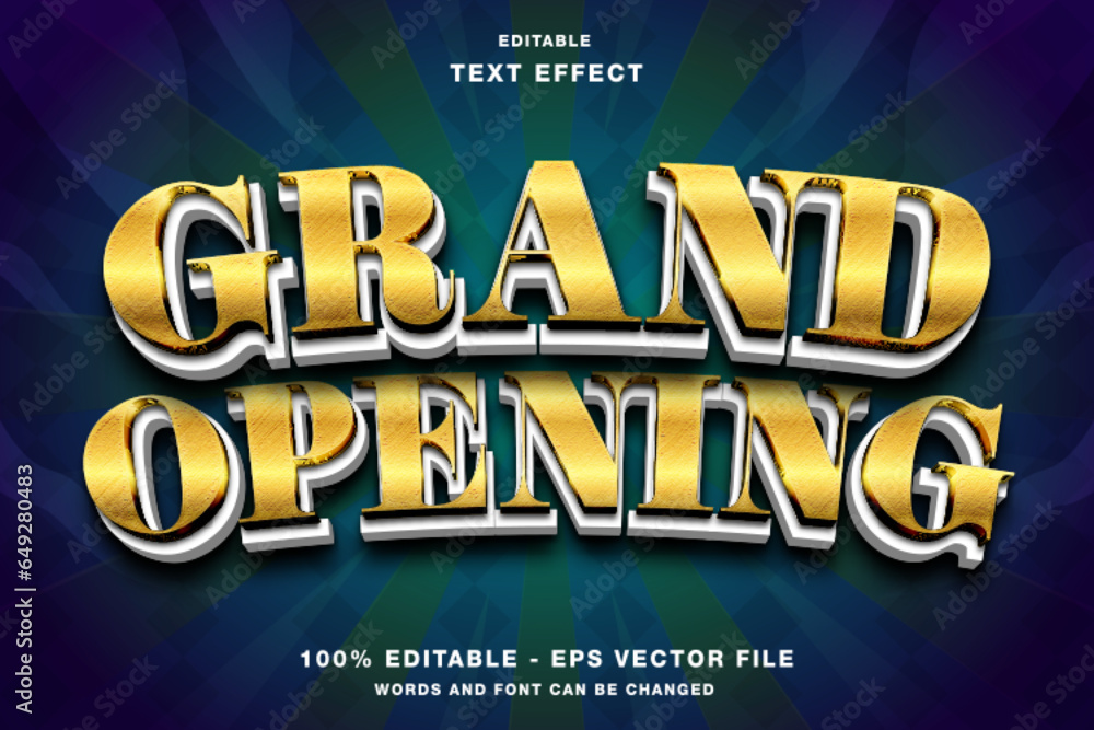 grand opening gold editable text effect grand opening gold editable text effect
