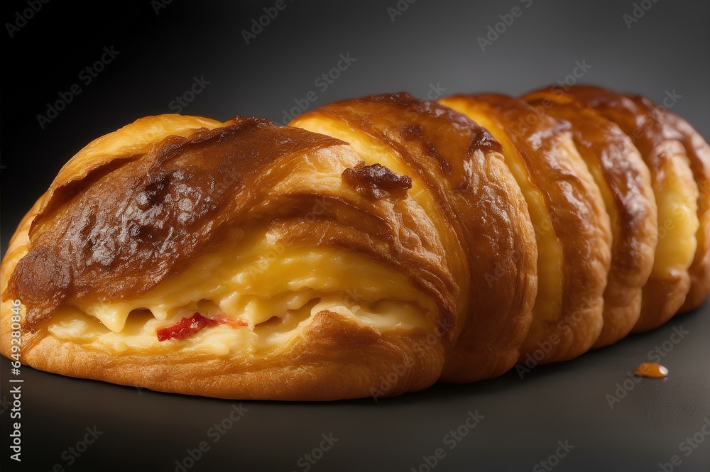fresh baked croissant