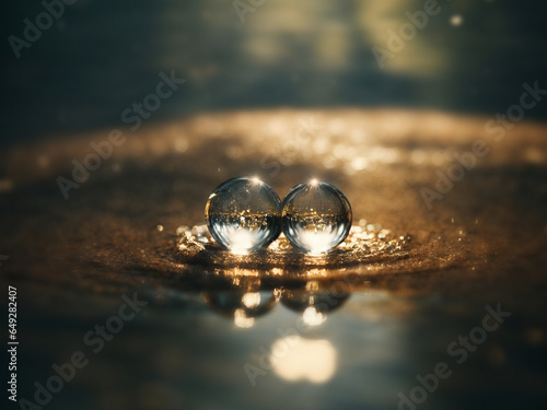 The lovelorn crystal heart lies in a small puddle. 