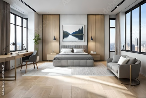 Wallpaper Mural luxury apartment suite lounge generated Ai Torontodigital.ca