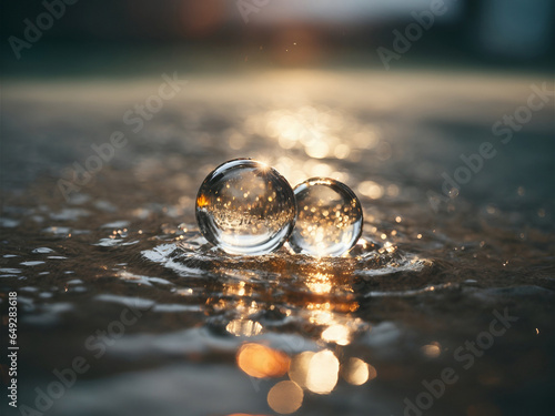 The lovelorn crystal heart lies in a small puddle. 