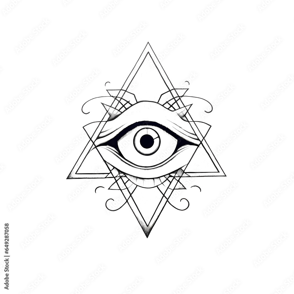 custom made wallpaper toronto digitalThird Eye Spiritual Logo Chakra Yoga