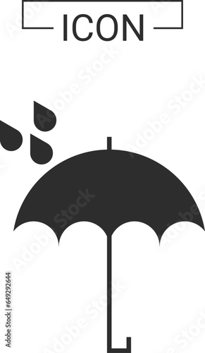 Umbrella vector icon template