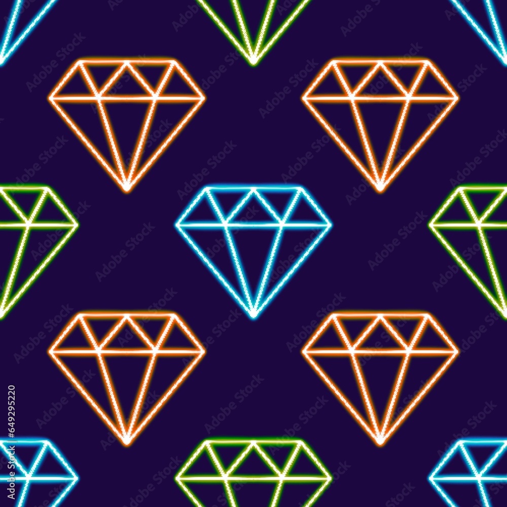 Sparkling Diamond Patterns. glowing desktop icon, neon sticker, neon figure, glowing figure, neon geometrical figures Sparkling Diamond Patterns. glowing desktop icon, neon sticker, neon figure, glowing figure, neon geometrical figures