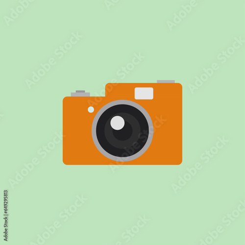 vintage camera flat design vector illustration