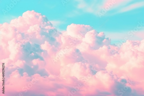 pastel blue and pink sky and clouds background
