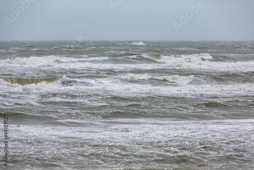 Sturm an der Nordseeküste bei Skagen, Dänemark