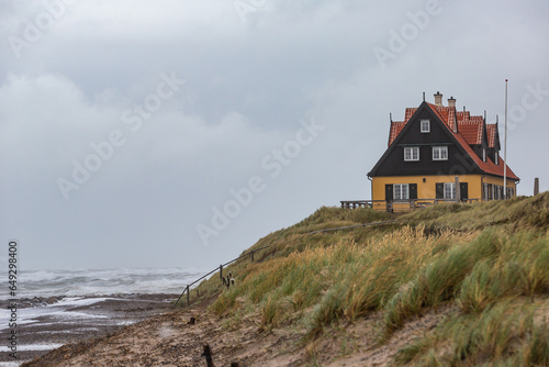 Sturm an der Nordseeküste bei Skagen, Dänemark