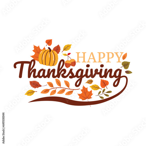 Happy thanksgiving autumn holiday background
