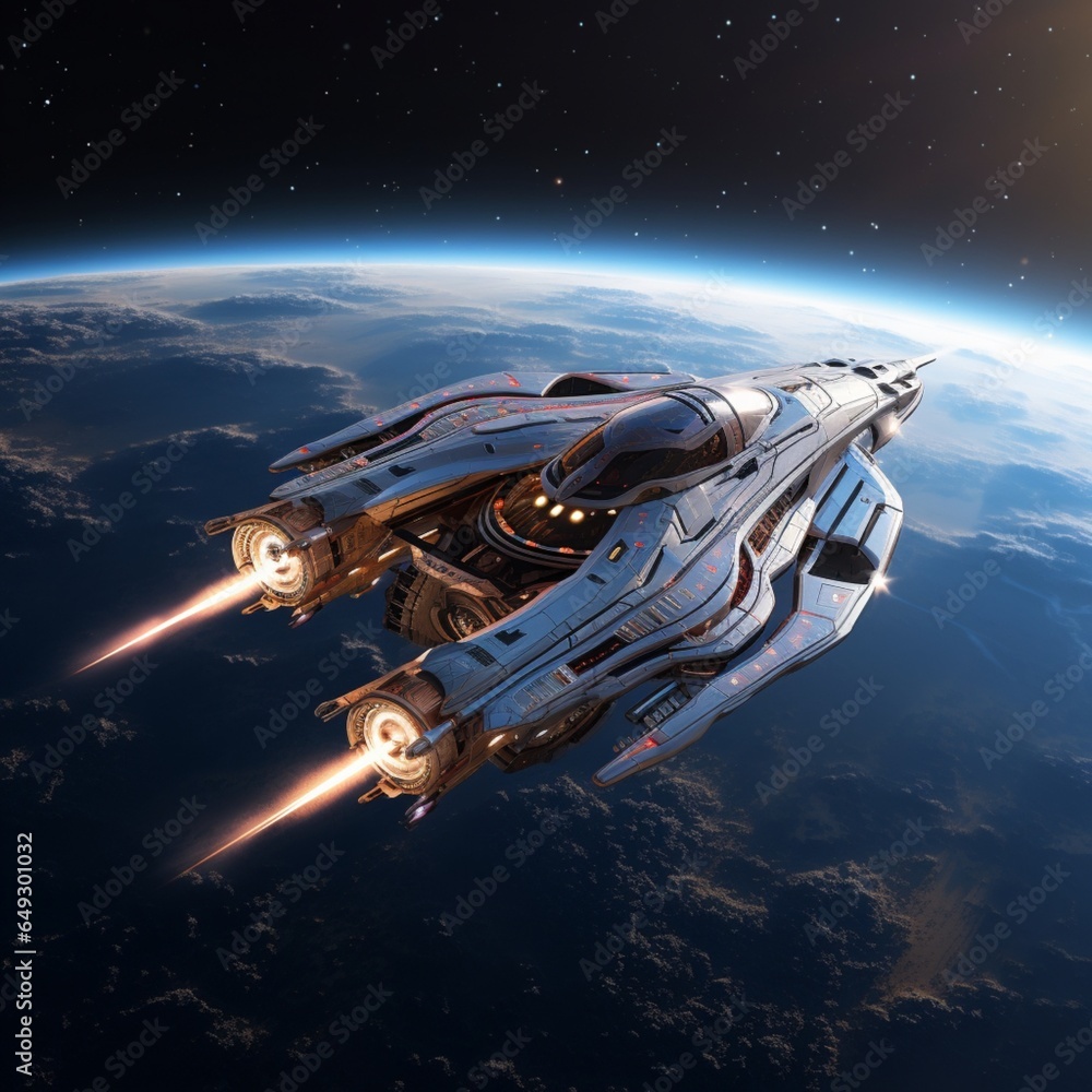 Obraz premium spaceship in space