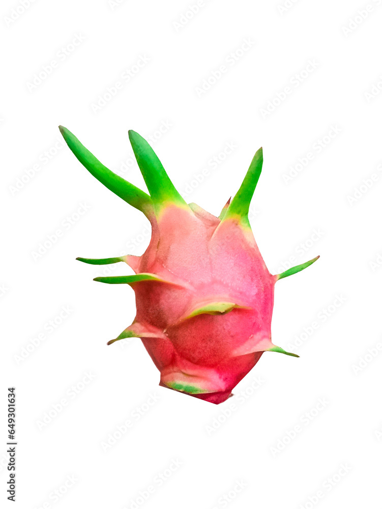 Dragon fruit, ripe, sweet and delicious fruit, bright red transparent background png file Dragon fruit, ripe, sweet and delicious fruit, bright red transparent background png file