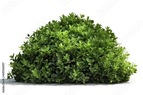 A lush green bush with fresh leafs in a natural environment, a symbol of gardening beauty.
