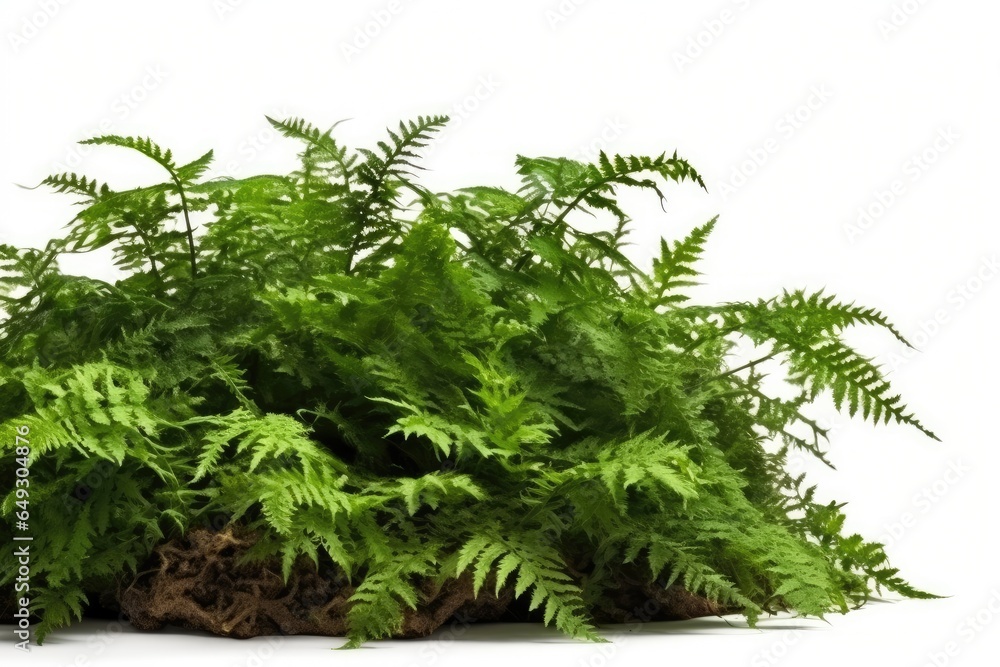 Amidst the lush greenery of the forest, fern leaves bask Amidst the lush greenery of the forest, fern leaves bask