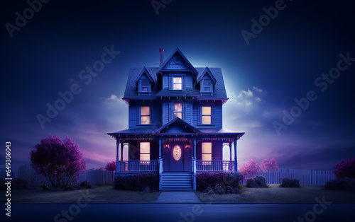 Old house in the night