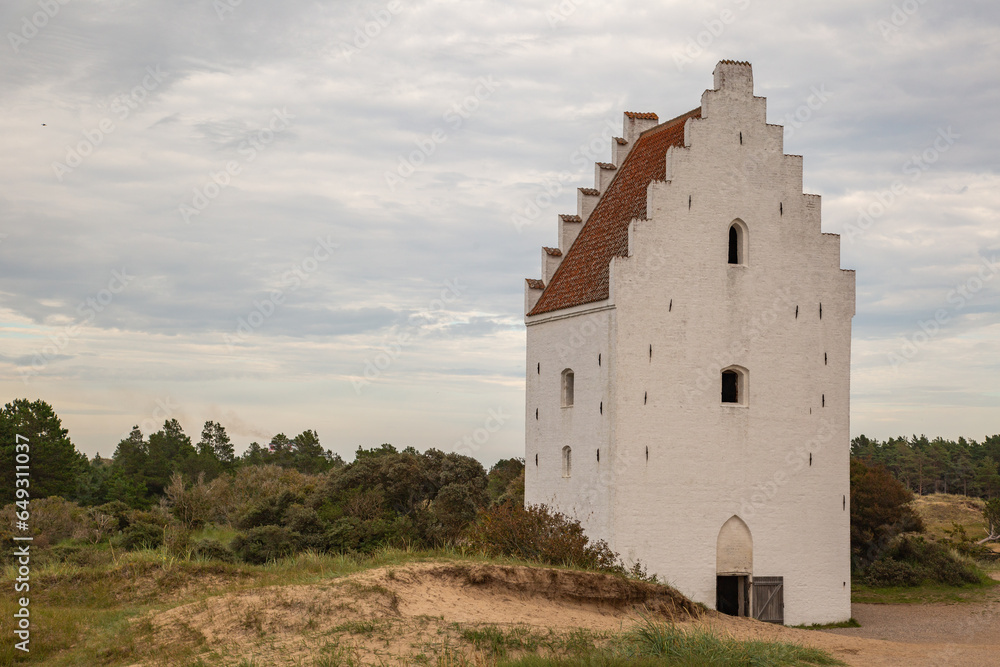 Tilsandede Kirken, Skagen, Dänemark Tilsandede Kirken, Skagen, Dänemark
