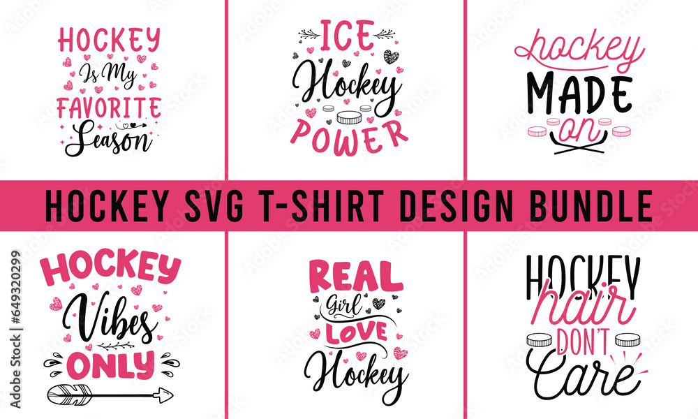 hockey SVG t-shirt design bundle ,Hockey Bundle Vol-06 SVG Cut File, Sports SVG.