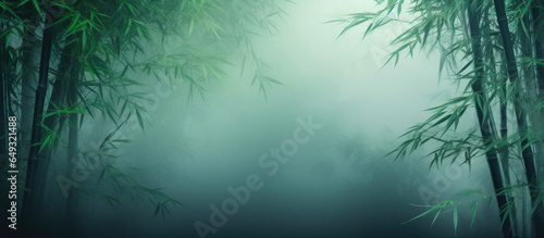 Lush Bamboo Thicket in Haze