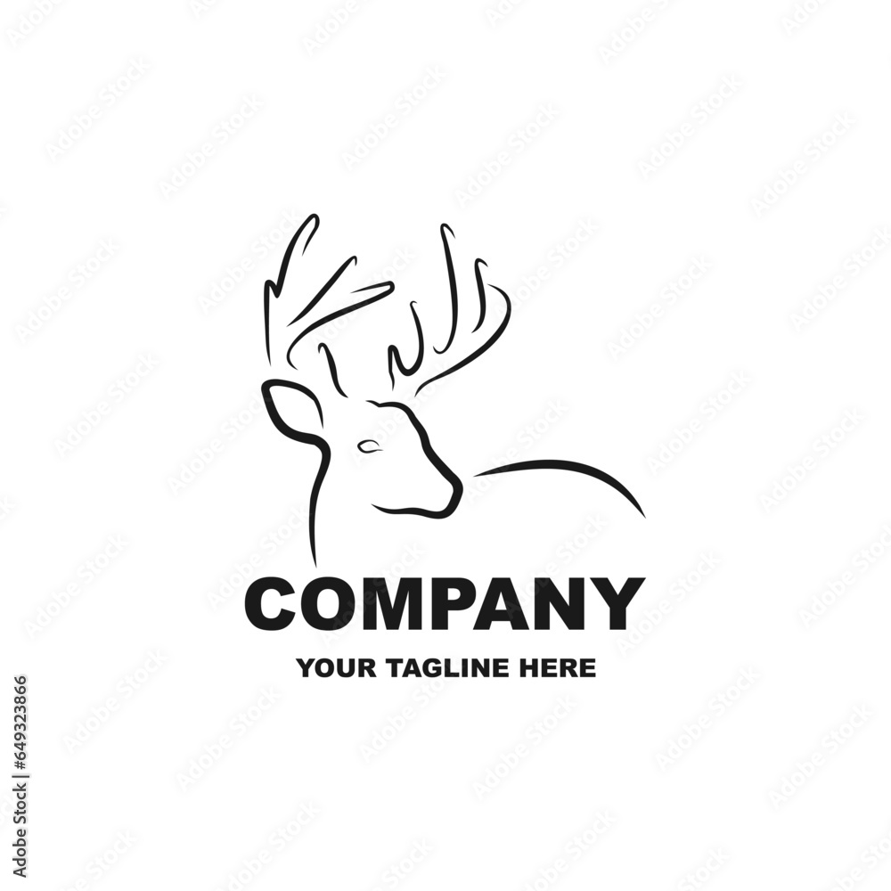 Deer logo design inspiration, deer icon, deer head. Suitable for your design need, logo, illustration, animation, etc. Deer logo design inspiration, deer icon, deer head. Suitable for your design need, logo, illustration, animation, etc.