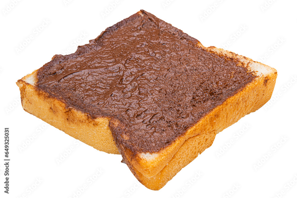Slice of Bread with Chocolate Spread Slice of Bread with Chocolate Spread