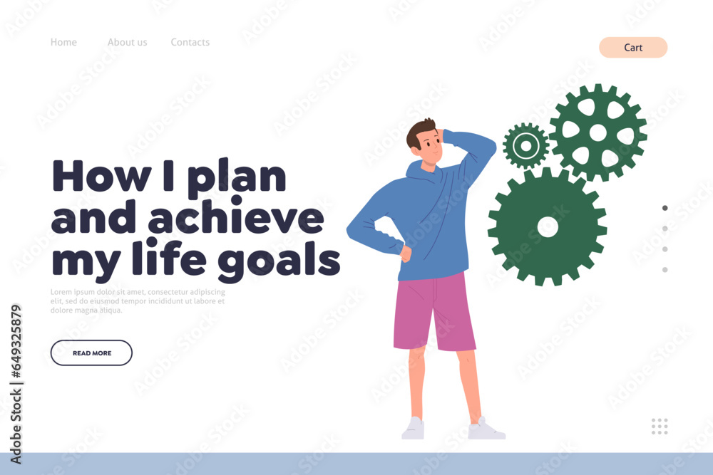 How plan and achieve life goal support online service for personal coaching landing page template How plan and achieve life goal support online service for personal coaching landing page template