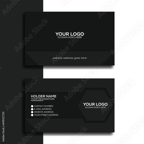 Black Modern Business Card Design