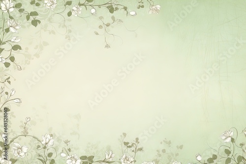 Pastel green background for the design. Design of postcards, albums, notebooks. © Irina