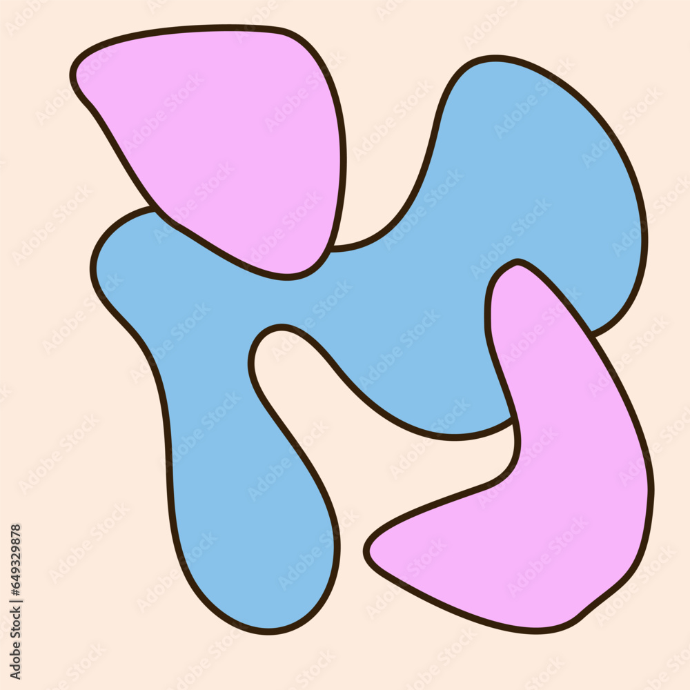 Abstract Doodle Curve Line Shape Symbol Silhouette Funny Icon Poster Template Pattern Background Abstract Doodle Curve Line Shape Symbol Silhouette Funny Icon Poster Template Pattern Background