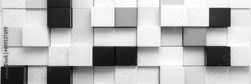 Abstrakte helle geometrische Pastellfarben 3D Quadraten und Rechtecken Hintergrund, Banner, Panorama. Generiert mit KI