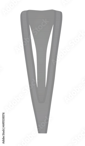 Grey sheer bikini. vector illustration