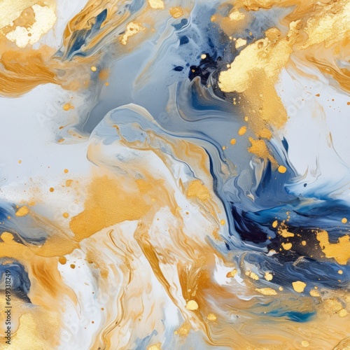Abstraction golden paints, Golden marble, Gold pigment painting