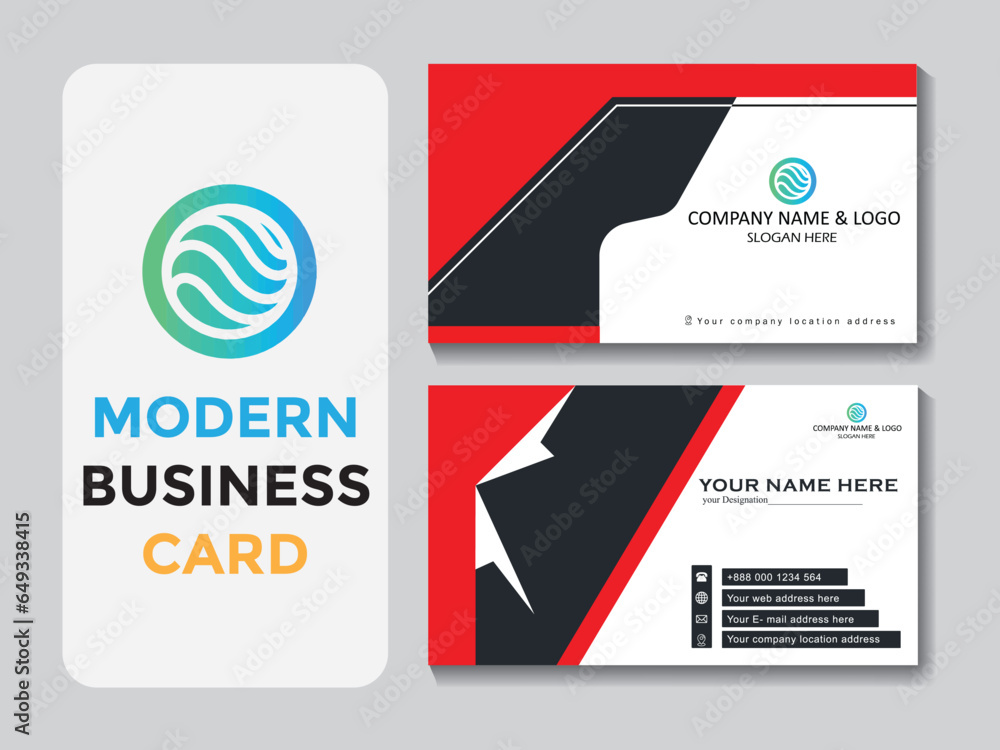 Vector creative modern professional business card template design Vector creative modern professional business card template design