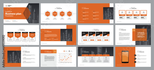 business presentation template design backgrounds and page layout design for brochure, book, magazine, annual report and company profile, with info graphic elements graph design concept