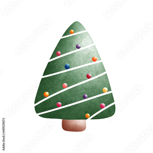 christmas tree made of paper