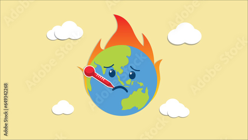 Globe Global Warming Illustration