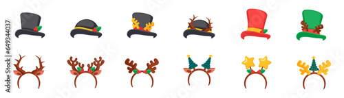 A collection of fun holiday hats