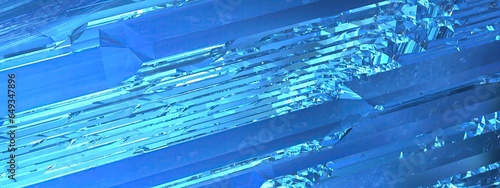 Crystal Linear Refraction Blue Elegant Modern 3D Rendering Image Background