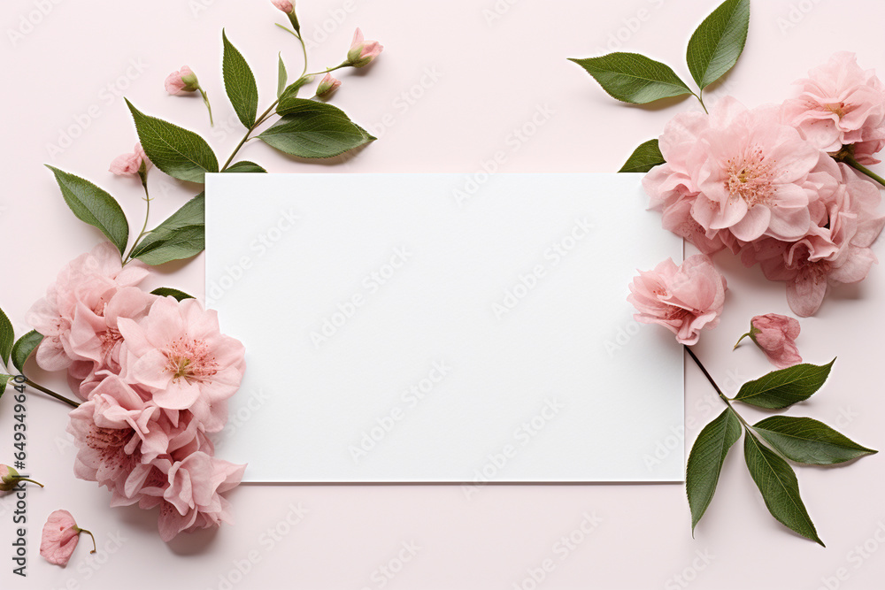 empty postcard mockup elegantly arranged against a pristine white background empty postcard mockup elegantly arranged against a pristine white background