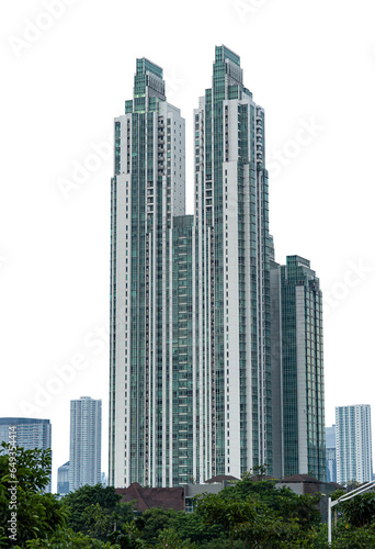 skyscrapers in downtown city. city building landscape. many high building is like city landmark of jakarta amazing for design or brochure or company profile. High building transparent. Cityscape