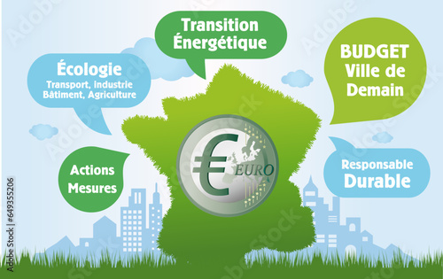 France budget des travaux d'amélioration énergétique des communes et villes, aide à la transition écologique