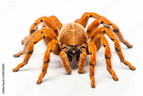 Spider tarantula isolated on a white background