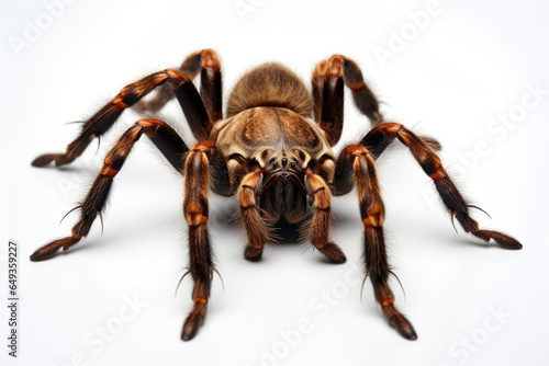 Spider tarantula isolated on a white background