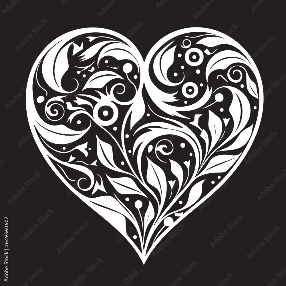 Φωτογραφία Symbol of love for Valentine s Day, prints on T-shirts and textiles, fabric products, fashion trends, logos, emblems, cards, web icons, etc