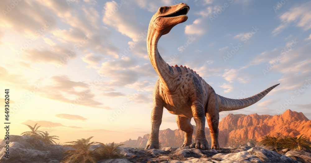 Fototapeta premium Brontosaurus dinosaurs
