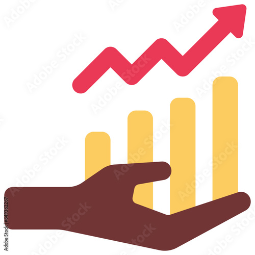 Give Increase Charts Icon